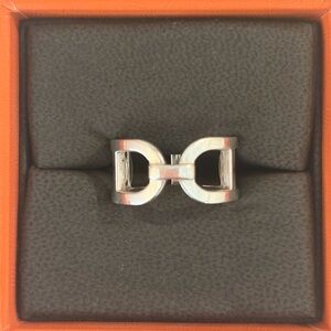 Authentic Hermes Chaine D’ Ancre Ring MM AG 925 059